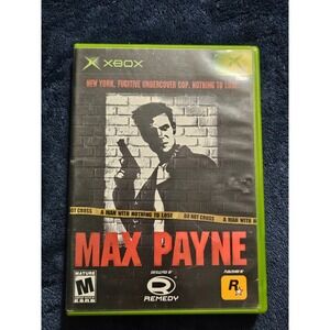 Max Payne Microsoft Xbox Original Video Game Rockstar Remedy Retro Action NTSC